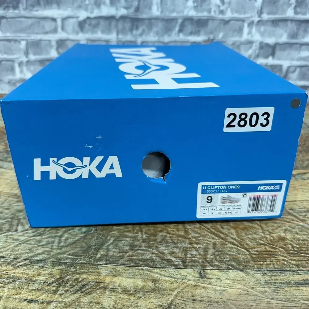 Hoka One One Clifton One9 Frost Cosmic Grey 1155370-FCG Mens Size 9 New